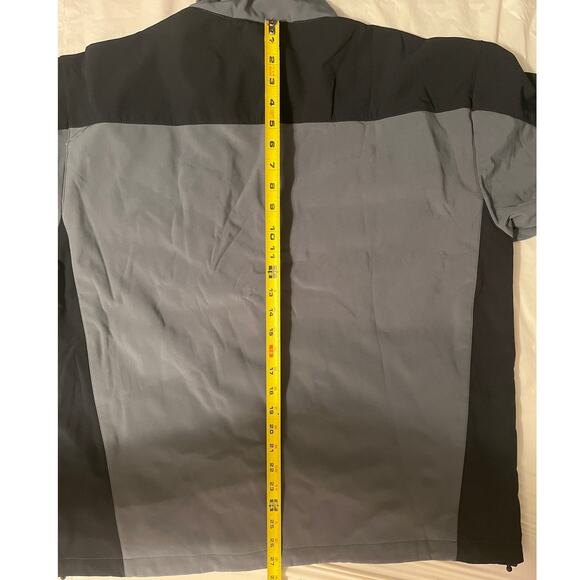 Reebok Soft Shell Bonded To Micro Fleece Wind Rain Resistant - XL - Gray/Black - Picture 10 of 14